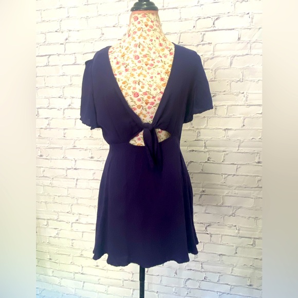 Lulu’s Sea Day Navy Blue Skater Dress - Picture 4 of 10